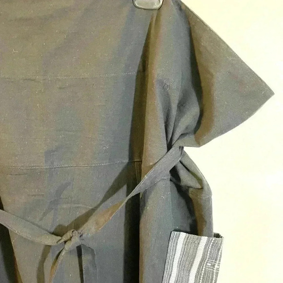 PANASIAM Size XL Black Pants Harem Aladdin Yoga Fold Waist Pocket Wide Leg NEW - Picture 5 of 14